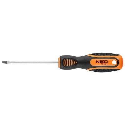 Отвертка Neo Tools, шлицевая 3x75 мм, CrV