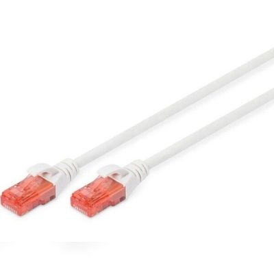 Патч-корд DIGITUS CAT 6 UTP, 5м, AWG 26/7, Cu, LSZH, белый
