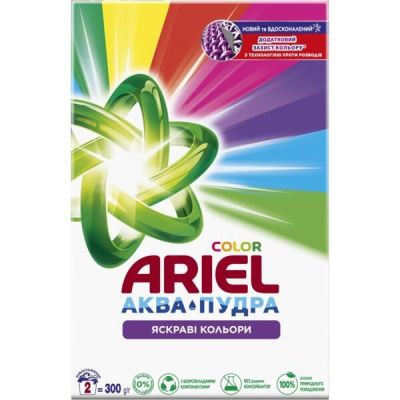 Стиральный порошок Ariel Аква-Пудра Колор Автомат 300г