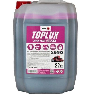 Активная пена Nowax концентрат для бесконтактной мойки Toplux Nano + Active Foam 22кг. 1:100; 1:60 (NX20145)