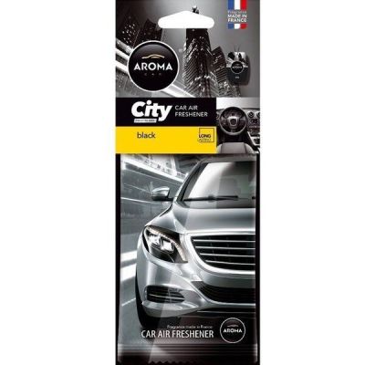 Ароматизатор воздуха Aroma Car City Card - Black (92667) (5907718926675)
