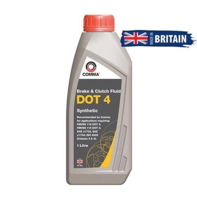 Тормозная жидкость Comma DOT-4 Brake Fluid 1л (BF41L)