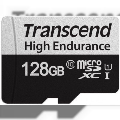 Карта памяти Transcend microSDXC 128GB C10 UHS-I U1 High Endurance (TS128GUSD350V)
