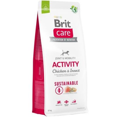 Корм для собак с повышенной активностью Brit Care Dog Sustainable Activity с курицей и насекомыми 12кг