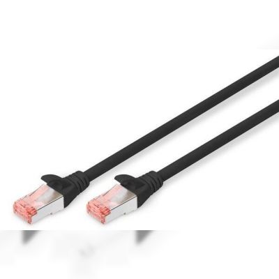 Патч-корд DIGITUS CAT 6 S-FTP, 3м, AWG 27/7, LSZH, черный