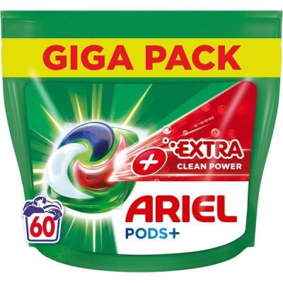 Капсулы для стирки Ariel Pods+ Экстрасила очистки 60шт