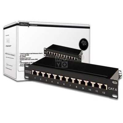 Патч-панель DIGITUS 10" 1U, 12 портов, CAT 6 FTP в сборе (DN-91612S)