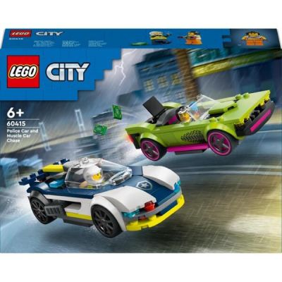 LEGO City Преследование маслкара на полицейском автомобиле 60415