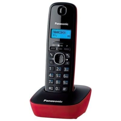 Телефон Dect Panasonic KX-TG1611UAR Black Red
