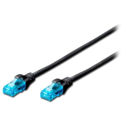 Патч-корд DIGITUS CCA CAT 5e UTP, 2м, AWG 26/7, PVC, черный
