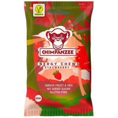 Энергетические желейные конфеты Chimpanzee Energy Chews Strawberry 35 г