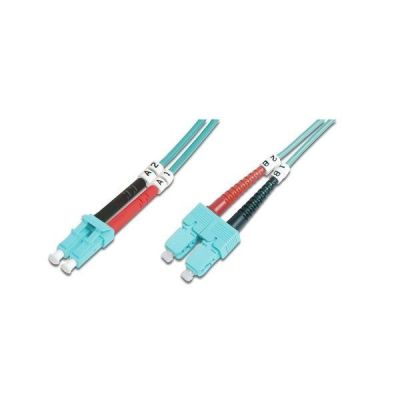 Оптический патч-корд DIGITUS LC/UPC-SC/UPC,50/125,OM3,duplex,1m