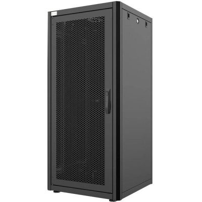 Шкаф MIRSAN 19", 26U, GTN, перфорированная дверь, 600x600 мм, черный