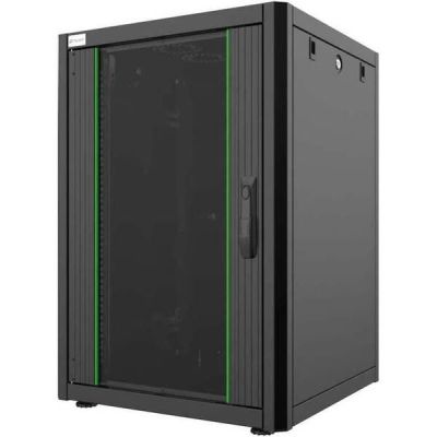 Шкаф MIRSAN 19", 16U, GTN, перфорированная дверь, 600x600 мм, черный