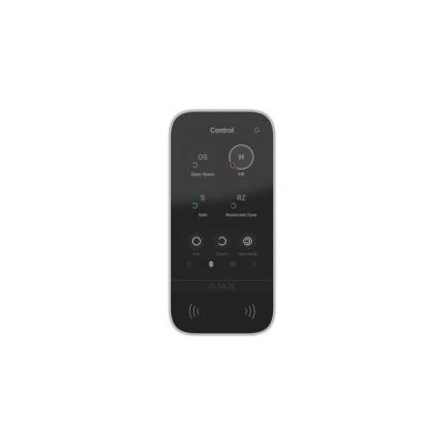Клавиатура с сенсорним дисплеем Ajax KeyPad TouchScreen, jeweller, беспроводной, белый (000034514)