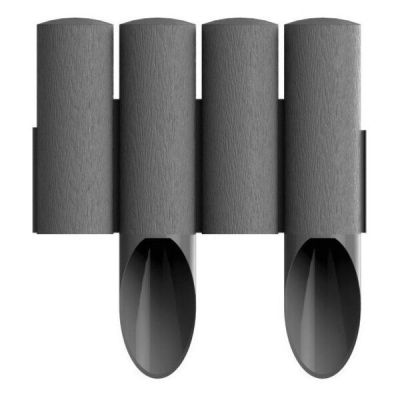 Газонное ограждение Cellfast STANDARD, 4 элемента, 2.3м, серый (34-044)