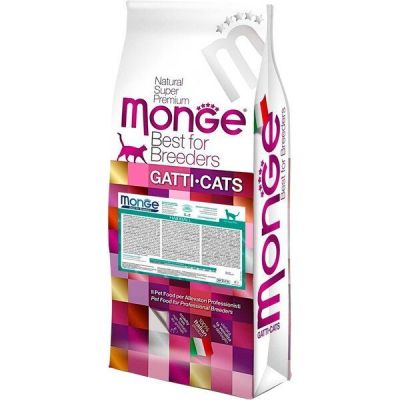 Сухой корм для кошек всех пород Monge Cat Hairball со вкусом курицы, кукурузы и риса 10 кг