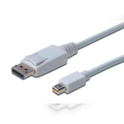 Кабель DIGITUS miniDP-DP, 2.0м, белый (AK-340102-020-W)