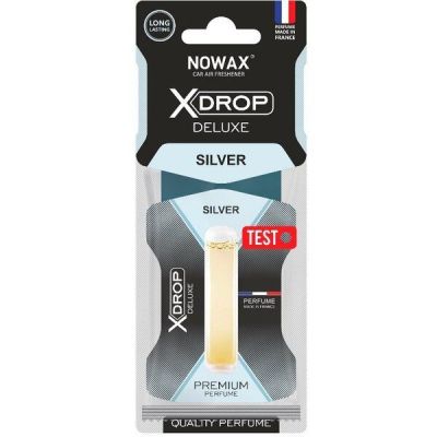 Ароматизатор воздуха Nowax Целлюлозный с капсулой X Drop Deluxe - Silver (NX00068)