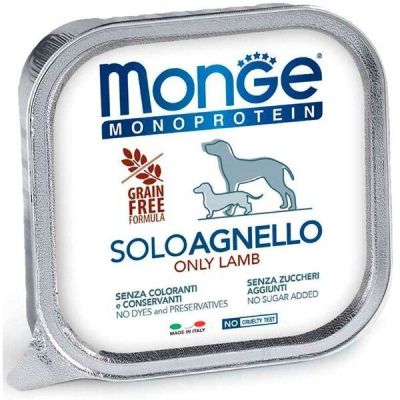 Влажный корм для собак Monge Dog Solo с ягненком, 150 г