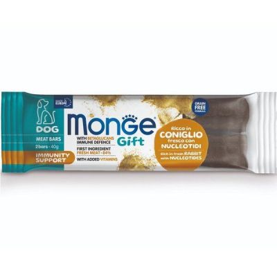 Лакомство для собак Monge Gift Dog Immunity support кролик с нуклеотидами 40 г
