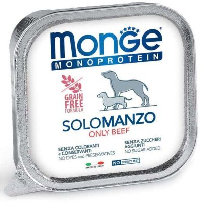 Влажный корм для собак Monge Dog Solo с говядиной, 150 г