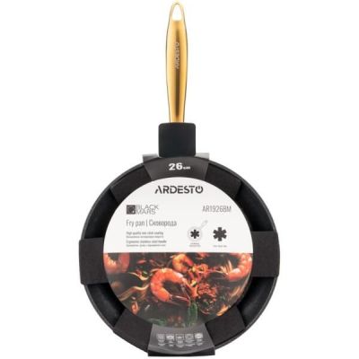 Сковорода Ardesto Black Mars 26см, черный, алюминий (AR1926BM)
