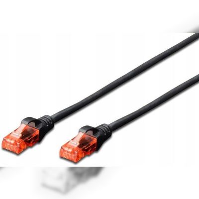 Патч-корд DIGITUS CAT 6 UTP 10м, AWG 26/7, Cu, LSZH, Black (DK-1617-100/BL)