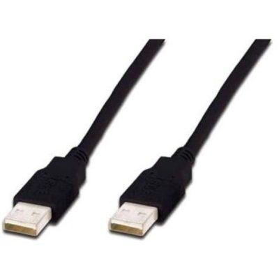 Кабель USB ASSMANN USB 2.0 AM/AM 3m, black (AK-300100-030-S)
