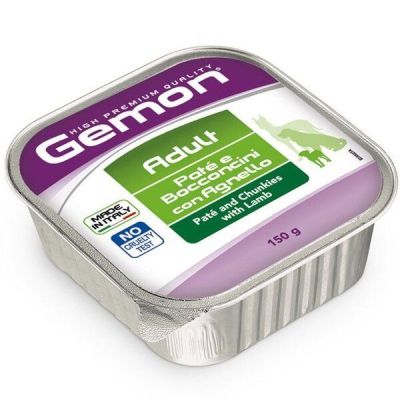 Паштет для взрослых собак Gemon dog wet ягненок 150 г.