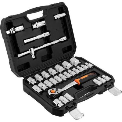 Набор торцевых головок Neo Tools, 32шт, 1/2", CrV, кейс (10-038)