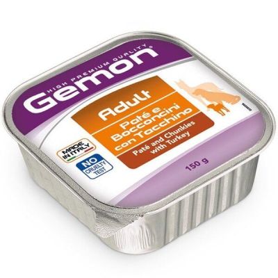 Паштет для взрослых собак Gemon dog wet индейка 150 г.