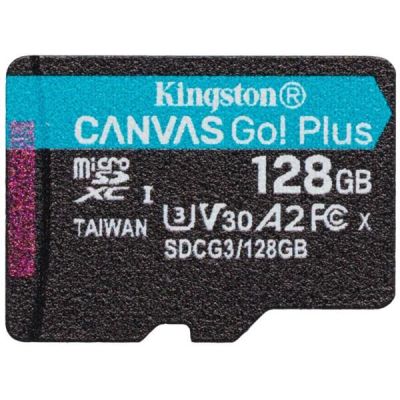 Карта памяти Kingston microSDXC 128GB Canvas Go Plus 170R A2 U3 V30 (SDCG3/128GBSP)