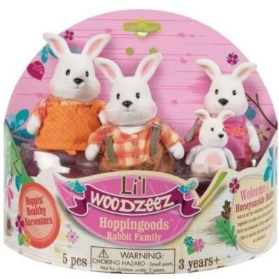 Набор фигурок Lil Woodzeez Семья Кроликов (6006M)