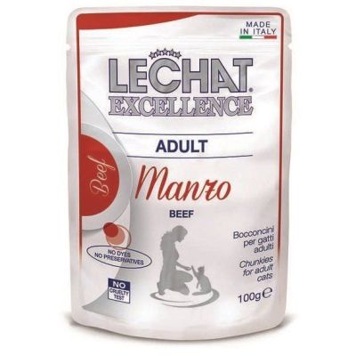 Влажный корм для кошек Monge LeChat Excellence Adult говядина 100 г