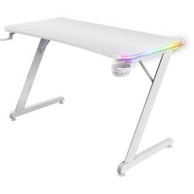 Стол игровой Trust GXT 709W Luminus RGB White (25328_TRUST)