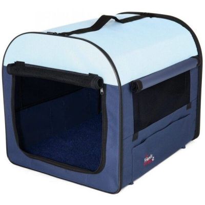 Сумка-переноска для собак и кошек Trixie Mobile Kennel 50 х 50 x 60 см Синяя с голубым