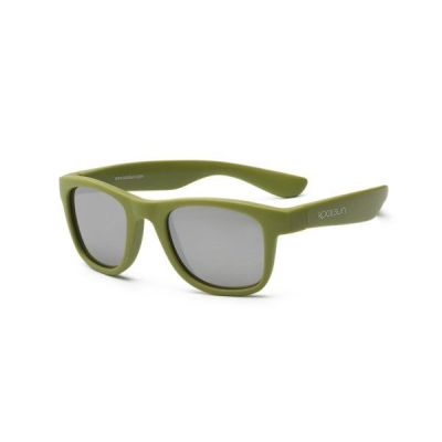 Детские солнцезащитные очки Koolsun Wawe хаки (Размер 3+) (KS-WAOB003)