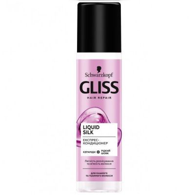 Gliss Kur Экспресс-кондиционер Жидкий Шелк Gloss Для ломких и лишенных блеска волос 200мл