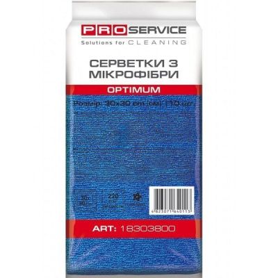 Салфетки из микрофибры Pro service Optimum синие 10шт