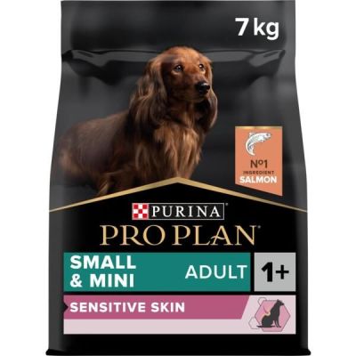 Сухой корм для собак мелких пород с чувствительной кожей Purina Pro Plan Adult с лососем и рисом, 7 кг