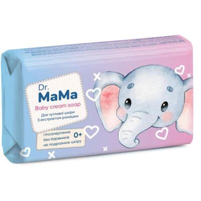 Мыло детское для чувствительной кожи Dr.Mama с ромашкой 90г