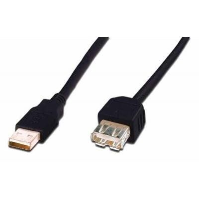 Кабель USB (AM/AF) удлинитель ASSMANN 5.0м, black