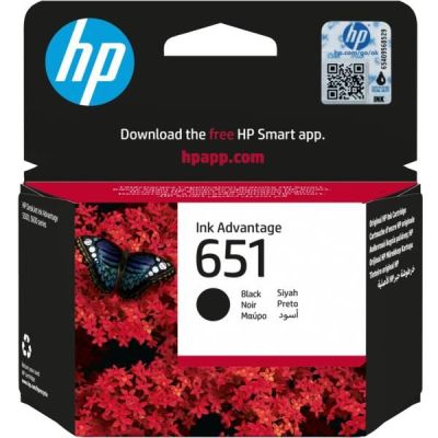 Картридж струйный HP No.651 DJ Ink Advantage 5575/5645/OfficeJet 202 Black, 600 стр (C2P10AE)