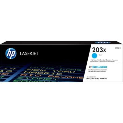 Картридж лазерный HP 203X CLJ M280/M281/M254 Cyan,2500 стр (CF541X)