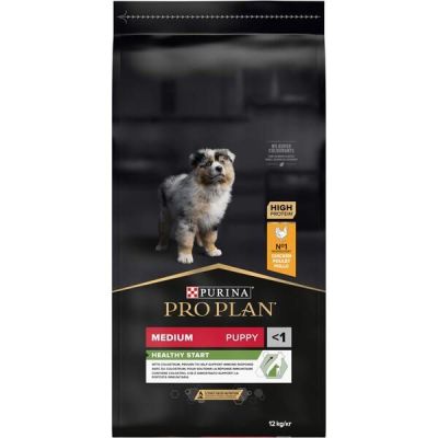 Сухой корм для щенков средних пород Purina Pro Plan Dog Medium Puppy Optistart с курицей, 12 кг