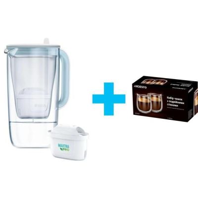 Фильтр-кувшин Brita Glass Jug One, стеклянный, 2.5л, синий (1050452)