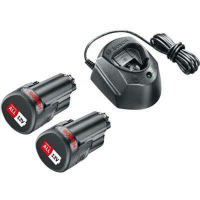 Набор аккумуляторов и ЗУ Bosch 2 АКБ 12В, 1.5Ач и ЗУ GAL 1210 CV (1600A01L3E)