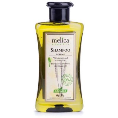 Шампунь Melica Organic Большой объем с кератином и экстрактом меда, 300 мл