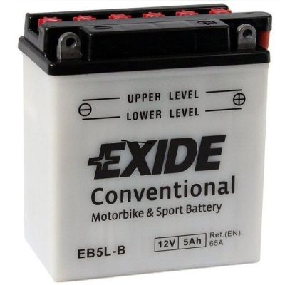 Автомобильный аккумулятор Exide 5Ah-12v (EB5л-B) R+, EN65 (5237913482) (EB5L-B)